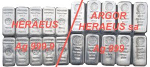 Ag999 Heraeus / nebo / Argor Heraeus