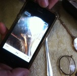 obr.3 Focení telefonem Místo makra použij lupu a ještě zaostřít