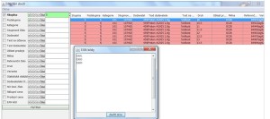 Pokladni system - zlatnictvi - parametrické vyhledávání zboží