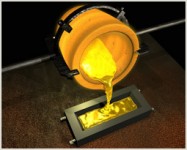 Odlívání zlata v Rafinerii